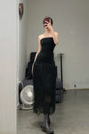 marc le bihan strapless dress 21924 black (21925 )